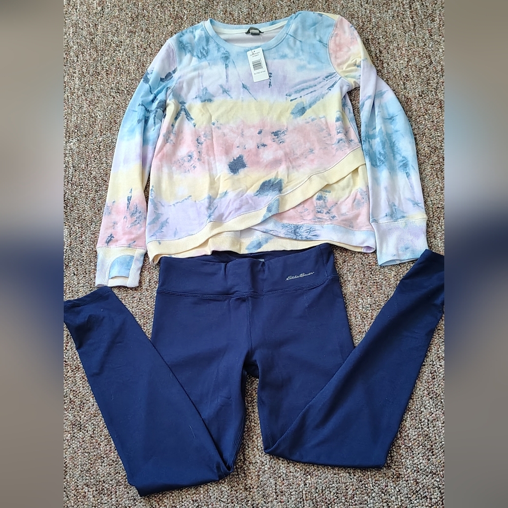 NWT EDDIE BAUER 2 piece Active Set